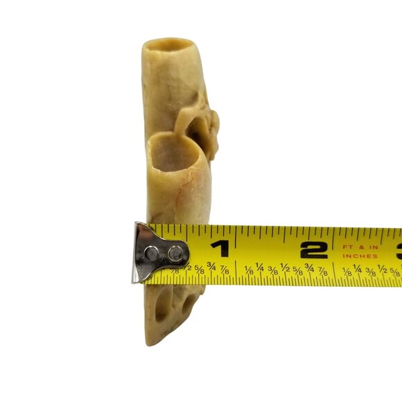 Vintage Hand-Carved Soapstone Floral Brush Pot - Picture 13 of 16